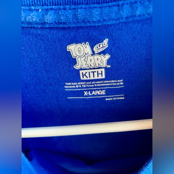 KITH “Tom & Jerry” Men’s Short Sleeve TShirt Royal Blue Size X-Large - Picture 4 of 6